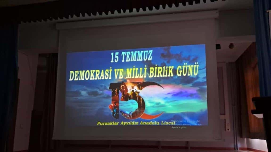15 Temmuz Demokrasi ve Milli Birlik Günü Programı